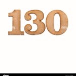number-130-in-wood-isolated-on-white-background-2GRK8G5.jpg